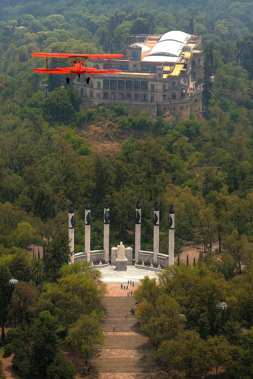 Volando sobre Chapultepec